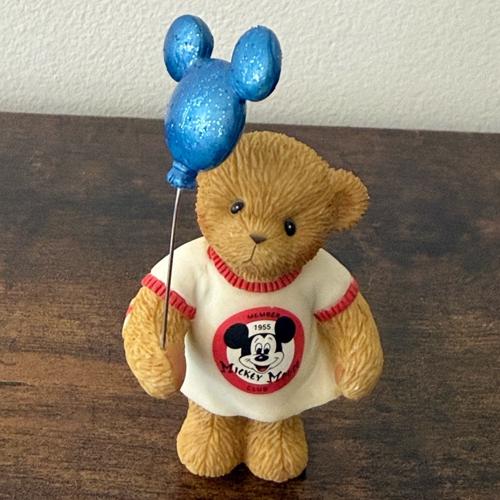 Cherished Teddies Disney Mickey Mouse Club Balloon Bear Jeri Figurine 2004